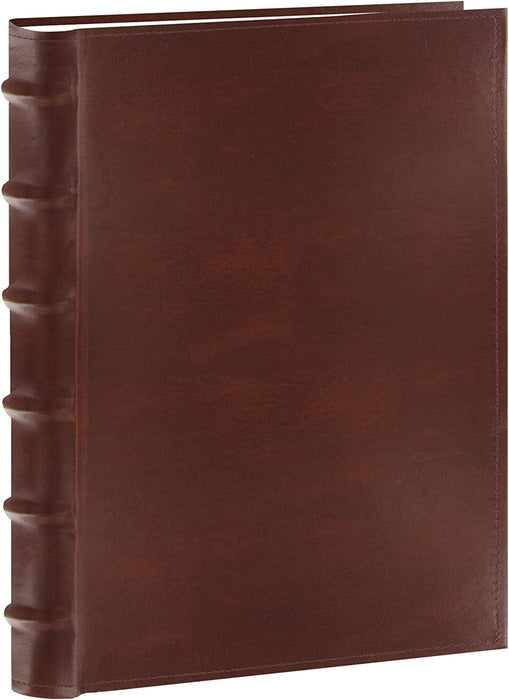 Pioneer Sewn Bonded Leather Bookbound Bi-Directional Photo Album, Holds 300 4X6" Photos, 3 per Page. Color: Black.
