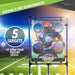 Target Toss Game Set - Choose Either Football Toss or Baseball Toss - Portable Indoor or Outdoor Design for Cookouts, Tailgates, or Backyard Fun - Includes 4 Balls - Easy Assembly