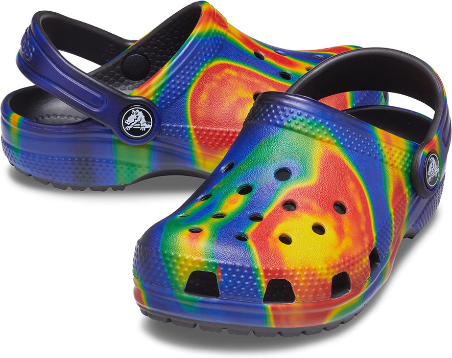 Unisex-Child Classic Tie Dye Clogs (Little Big Kid)