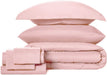 Queen Comforter Set with Sheets 7 Pieces Bed in a Bag Pink All Season Bedding Sets with Comforter, Pillow Shams, Flat Sheet, Fitted Sheet and Pillowcases
