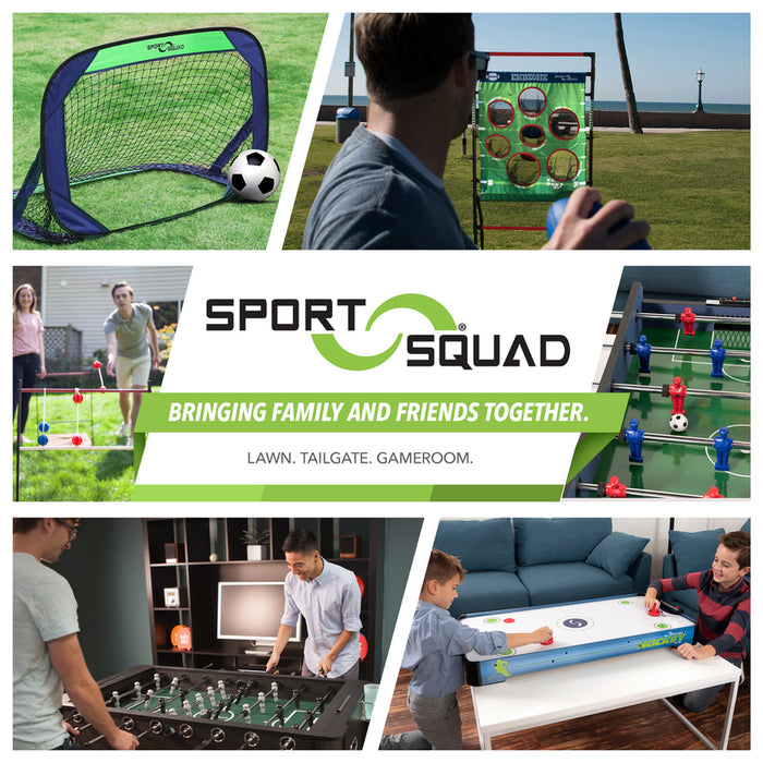 Target Toss Game Set - Choose Either Football Toss or Baseball Toss - Portable Indoor or Outdoor Design for Cookouts, Tailgates, or Backyard Fun - Includes 4 Balls - Easy Assembly