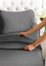 Cal King Size 4 Piece Sheet Set - Comfy Breathable & Cooling Sheets - Hotel Luxury Bed Sheets for Women & Men - Deep Pockets, Easy-Fit, Soft & Wrinkle Free Sheets - Dark Grey Oeko-Tex Bed Sheet Set