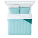 Mainstays Teal 7 Piece Bed in a Bag Comforter Set with Sheets, Queen