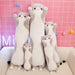 130Cm Cute Soft Long Cat Plush Toys Office Nap Stuffed Animal Pillow Home Comfort Cushion Christmas Gift Doll for Kids Girl
