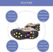 Ice Cleats, Ice Grips Traction Cleats Grippers Non-Slip over Shoe/Boot Rubber Spikes Crampons anti Easy Slip 10 Steel Studs Crampons Slip-On Stretch Footwear