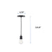 Better Homes & Gardens Industrial Bare 1-Light Pendant Light, Bronze
