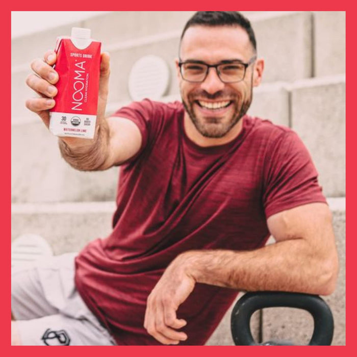 Organic Electrolyte Sports Drink | Electrolyte Drink with Organic Coconut Water | Workout Hydration Drink with No Added Sugar | 30 Calories | Pack of 12 Sports Drinks (16.9Oz) | Watermelon Lime