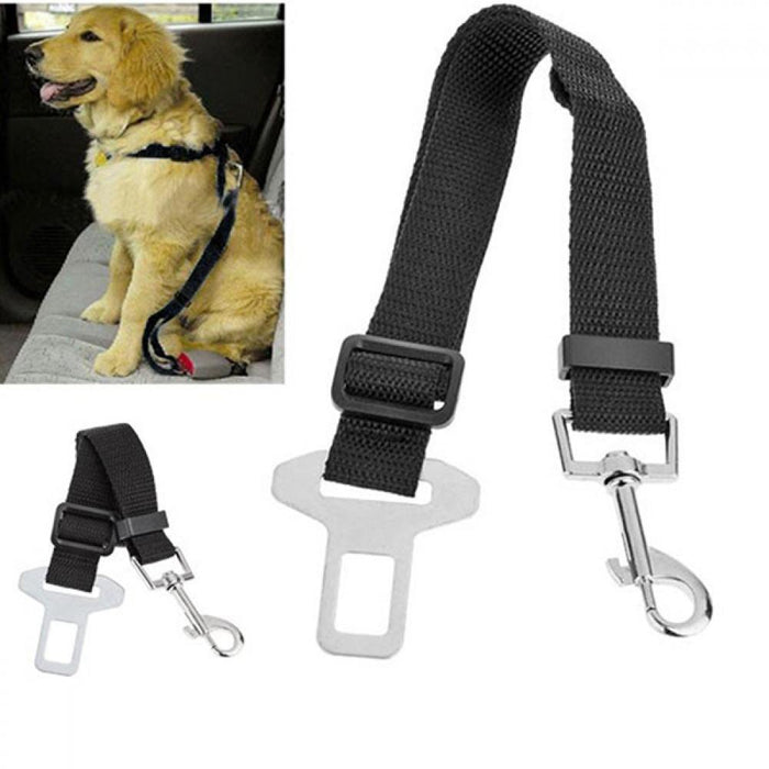 2Pcs Dog Leash Seat Belt Pet Car Seatbelt ，With Swivel Clip and Adjustable Length for Dogs and Cats, Black Seatbelt Harness for All Vehicles