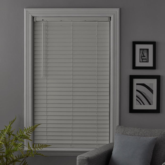 Better Homes & Gardens 2" Cordless Faux Wood Horizontal Blinds, Antique White, 34X72
