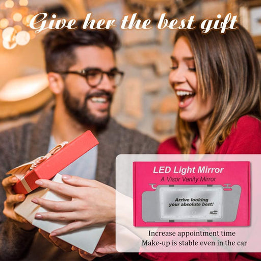 Car Visor Vanity Mirror Rechargeable with 3 Light Modes & 60 Leds for Car Truck SUV Rear View with Dimmable Touch Screen,Car Mirror as a Gifts for Women Valentine'S Day (Black)