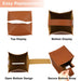 Tissue Box Cover, PU Leather Square Tissue Box Holder for Living Room/Night Stands/Office/Car/Dining Table Home Decor