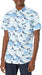 Men'S Standard-Fit Short-Sleeve Printed Poplin Shirt