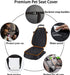 Dog Car Seat Cover for Pets Front Seat Protector, Thicked 600D Heavy Duty Water-Resitant & Wear-Resistant Durable Nonslip Padded with Side Flaps Fits Most of Cars Trucks Suvs (Orange)