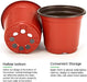 200-Pack 4 Inch Plastic Plant Nursery Pots Come with 200 Pcs Plant Labels, Seedling Flower Plant Container and Seed Starting Pots