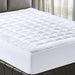 Bedding Quilted Fitted Queen Mattress Pad Cooling Breathable Fluffy Soft Mattress Pad Stretches up to 21 Inch Deep, Queen Size, White, Mattress Topper Mattress Protector