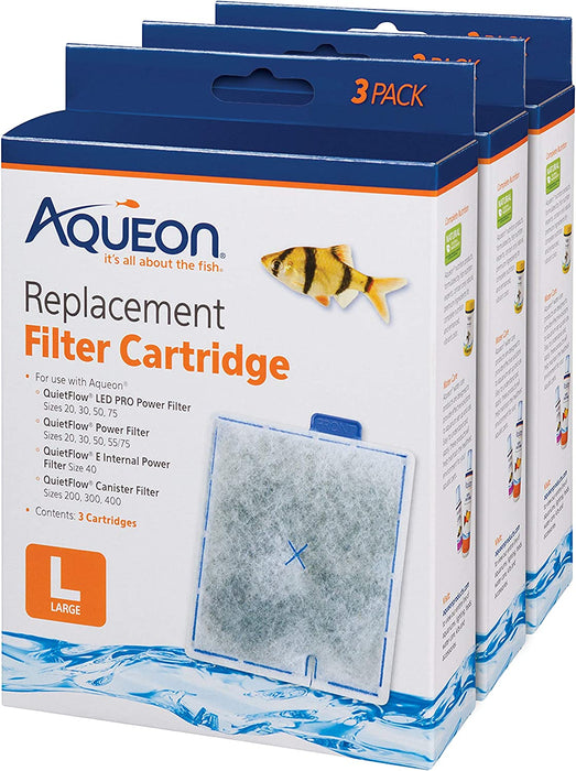 Aqueon Aquarium Fish Tank Replacement Filter Cartridges Extra Small - 3 Pack