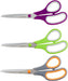 Amazon Basics Multipurpose, Comfort Grip, PVD Coated, Stainless Steel Office Scissors - Pack of 3