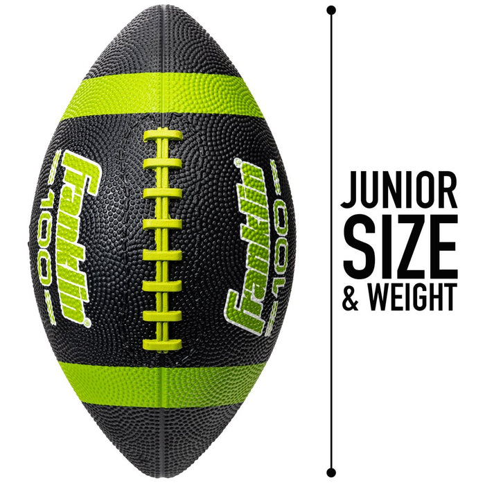 Junior Size Rubber Football - 12 Pack Deflated with Pump