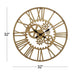 32" Gold Metal Gear Wall Clock