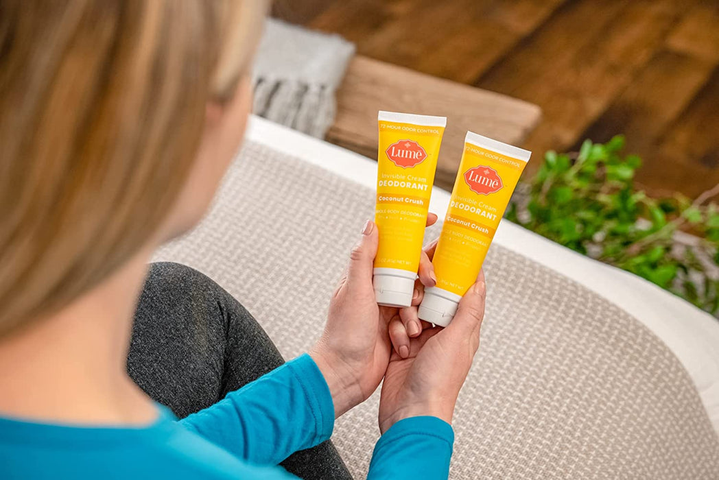 Deodorant Cream Tube - Underarms and Private Parts - Aluminum Free, Baking Soda Free, Hypoallergenic, and Safe for Sensitive Skin - 3Oz Tube (Coconut Crush)