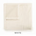 Sunbeam White Faux Fur Heated Throw