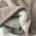 Plush Sherpa Bed Blanket, Fluffy & Soft, Reversible, Lightweight, Twin/Twin XL, Light Taupe