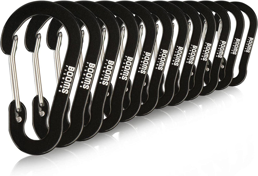 CC1 Multi-Use Carabiner Clip, 6 Pack Small Caribeener Clips, Mini Keychain Caribeaner Clip 2 Inch, Aluminum D Ring Carabiners, Multi-Colored