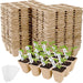 40 Pack Peat Pots Seed Starter Trays, 480 Cells Germination Seedling Pots, Organic Biodegradable Plant Germination Tray with 40 Plant Labels for Vegetable Flower, Herbs, Indoor Outdoor Garden