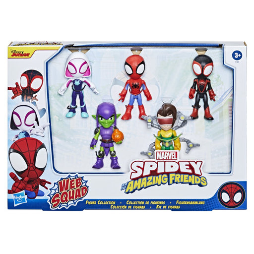 Marvel Spidey and His Amazing Friends Web Squad Figure Collection, 5 Action Figures