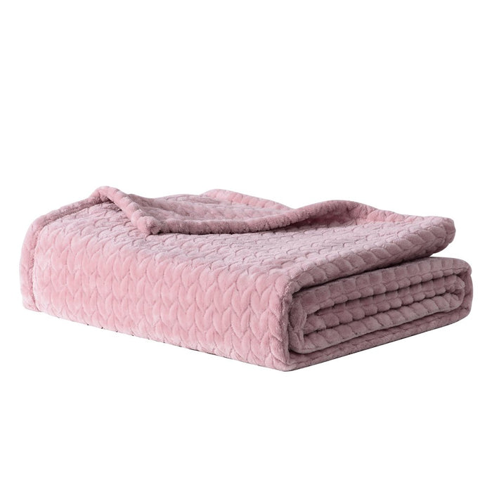 Better Homes & Gardens Pink Velvet Plush Throw, 50" X 72"