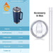 20 Oz Tumbler Mug with Lid and Straw, Insulated Travel Coffee Mug with Handle, Double Wall Stainless Steel Vacuum Coffee Tumbler, Thermal Coffee Cup, Navy Blue