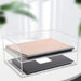 2-Pack Acrylic Stackable Letter Tray Desk Organizer Vertical Clear Paper Tray Desktop File Book Storage Shelf