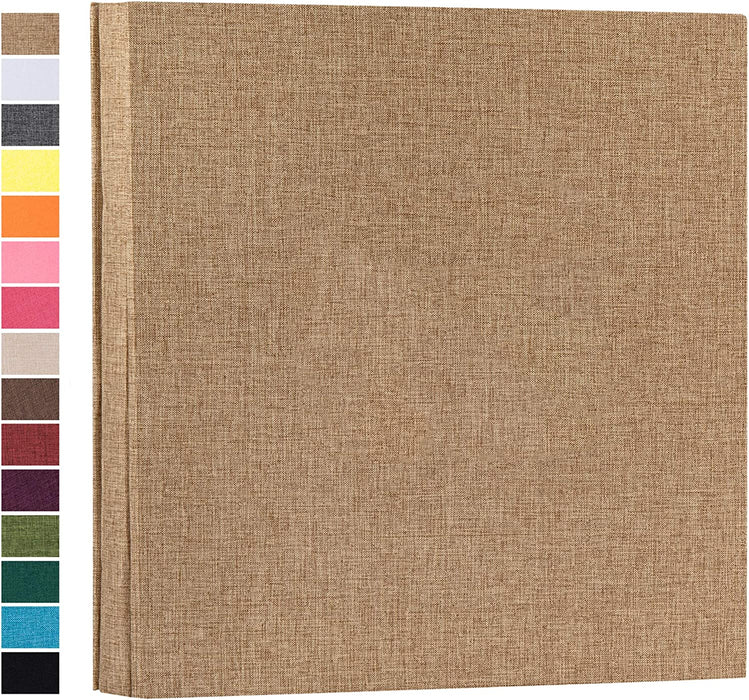 Photo Album for 4X6 600 Photos Linen Cover Extra Large Capacity Photo Book for Family Wedding Anniversary Baby (Beige, 600 Pockets)