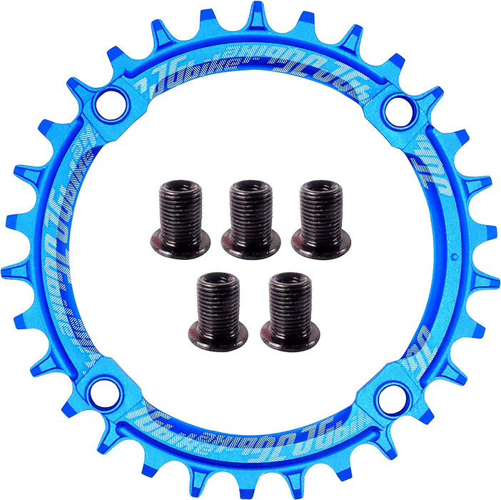 Elite round Oval Chainring 104Mm BCD 30T 32T 34T 36T 38T Narrow Wide Single Chainring for 8 9 10 11 12 Speed MTB XC Trail E-Bike Fat Bike Mountain Bike Bicycle