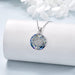 Tree of Life Necklace for Women S925 Sterling Silver Abalone Shell/Crystal/Moonstone Celtic Family Tree Pendant Anniversary Birthday Gift for Mom Grandma Tree Jewelry Gifts for Her