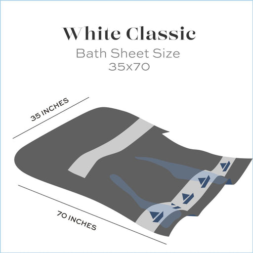 Luxury Bath Sheet Towels Extra Large 35X70 Inch | 2 Pack, Green
