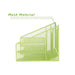 Mind Reader 3-Tier Mesh Desk File Organizer Tray with 5 Compartments, Green