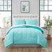 Mainstays Teal 7 Piece Bed in a Bag Comforter Set with Sheets, Queen
