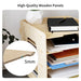 5 Tier Wood Office Paper Organizer for Desk Desktop File Holder Desk Letter Tray & A4 Paper Holder Document