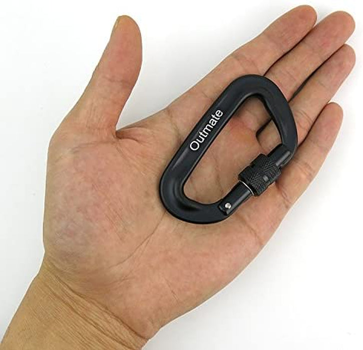 Hammock Carabiner Clip,12Kn 7075 Aluminium Alloy Carabiners,Heavy Duty Clips 2645Lbs/1200Kg,Perfect Gear for Hammocks Camping Hiking Keyring and Utility