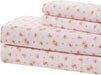 Modern Threads Soft Microfiber Printed Sheets - Luxurious Microfiber Bed Sheets - Includes Flat Sheet, Fitted Sheet with Deep Pockets, & Pillowcases Blush Twin