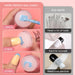 French Nail Stamper -  French Tip Nail Tools with Nail Scraper and Replaceable Stamper Head, 100-Time Using Silicone Nail Stamper Kit for Gel Nail Polish DIY Nail Art Tools
