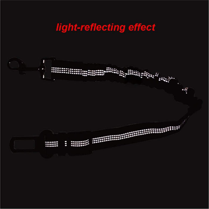 Dog Seatbelt Leash for Cars, 2-Packs Pet Safety Seat Belt Harness with Shock Absorbing Bungee and Reflective Threads for Car Dogs Restraint