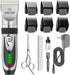 Dog Clippers Low Noise, 2-Speed Quiet Dog Grooming Kit Rechargeable Cordless Pet Hair Clipper Trimmer Shaver for Small and Large Dogs Cats Animals (Gold)