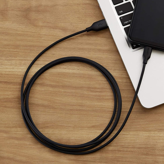Fast Charging 3A USB-C2.0 to USB-A Cable (USB-IF Certified) - 6-Foot, Black