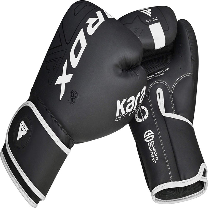 RDX Boxing Gloves Sparring, KARA Patent Training Mitt, MMA, White ,10Oz