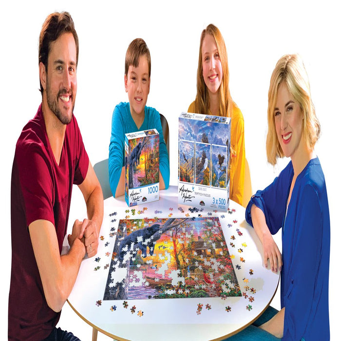 Abraham Hunter 1000 Piece Jigsaw Puzzle - Spring Mill