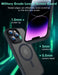 Magnetic Case for Iphone 14 Pro Max Case [Mil-Grade Drop Tested & Compatible with Magsafe] Translucent Matte Back with Aluminum Alloy Keys, Anti-Fingerprint Anti-Scratch 6.7 Inch, Black