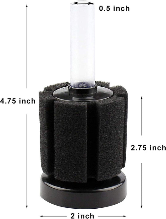 Lefunpets Sponge Filter Breeding Fry Betta Shrimp Nano Fish Tank for Aquarium Fish Tank 5 Gal-10 Gal
