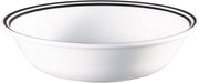 Vitrelle 18-Piece Service for 6 Dinnerware Set, Triple Layer Glass and Chip Resistant, Lightweight round Plates and Bowls Set, City Block